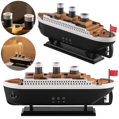 Ship Aroma Diffuser with LED, Humidifier, 7-Color Light, Remote Control and Dry-Run Shutoff
