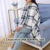 SXTYFBB Cozy Fleece-Lined Wheelchair Blanket with Buttons view 3