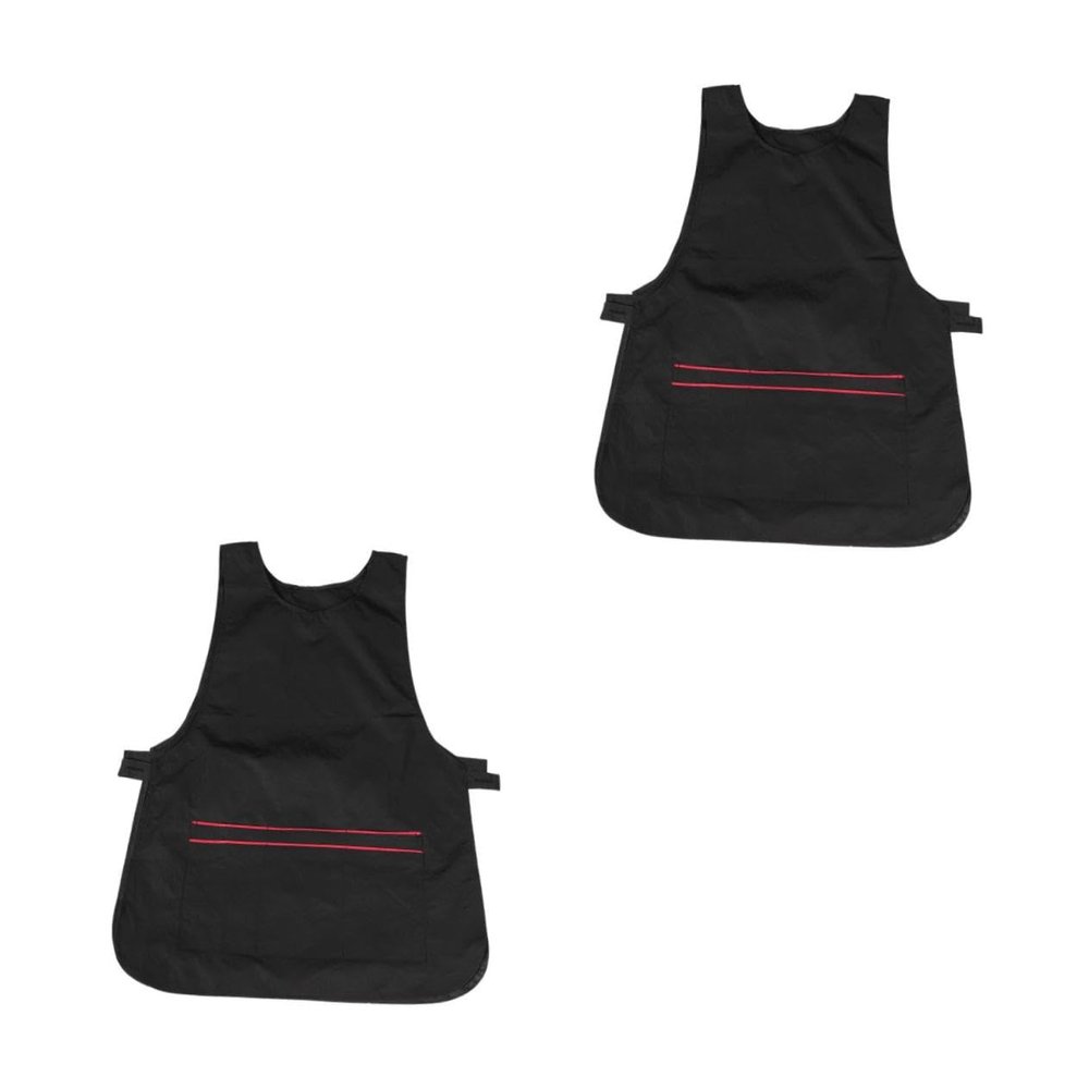 MUSISALY 2-Piece Hairdressing Aprons, Black