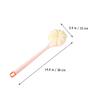 GARVALON PP and Nylon Body Brush, Double-Sided Bath Brush with Long Handle for Gentle Cleansing view 2