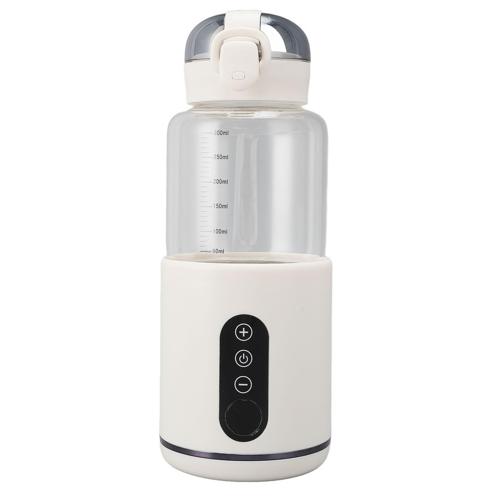 Portable Baby Bottle Warmer for Travel, Cordless USB Rechargeable, 55°C, 300 mL