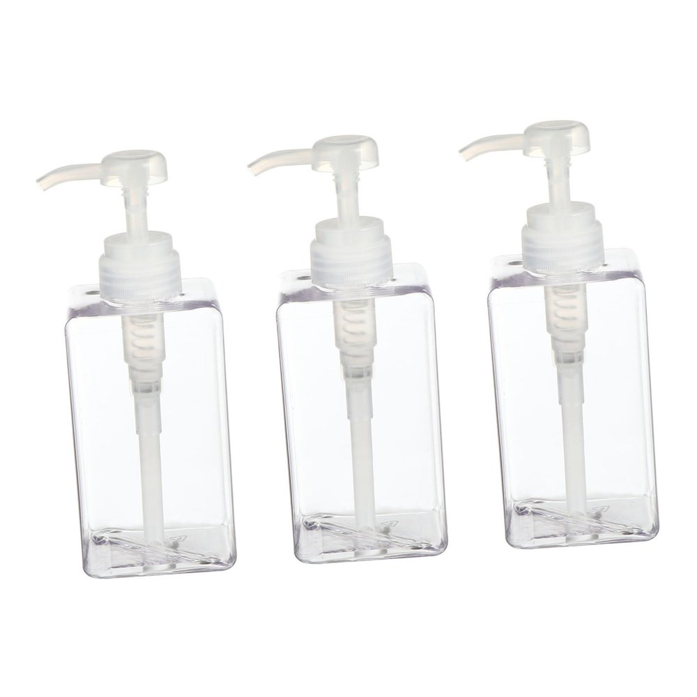 IWOWHERO 3-Pack 450 mL PETG Refillable Pump Bottles