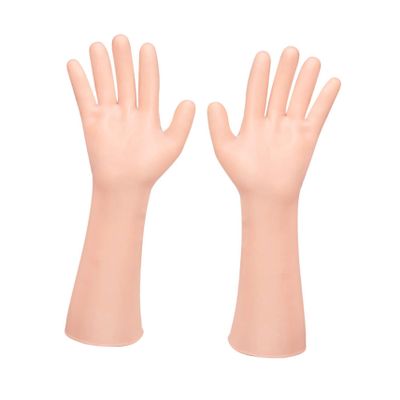 Long Moisturizing Gloves for Women, 1 Pair, Sebs Khaki
