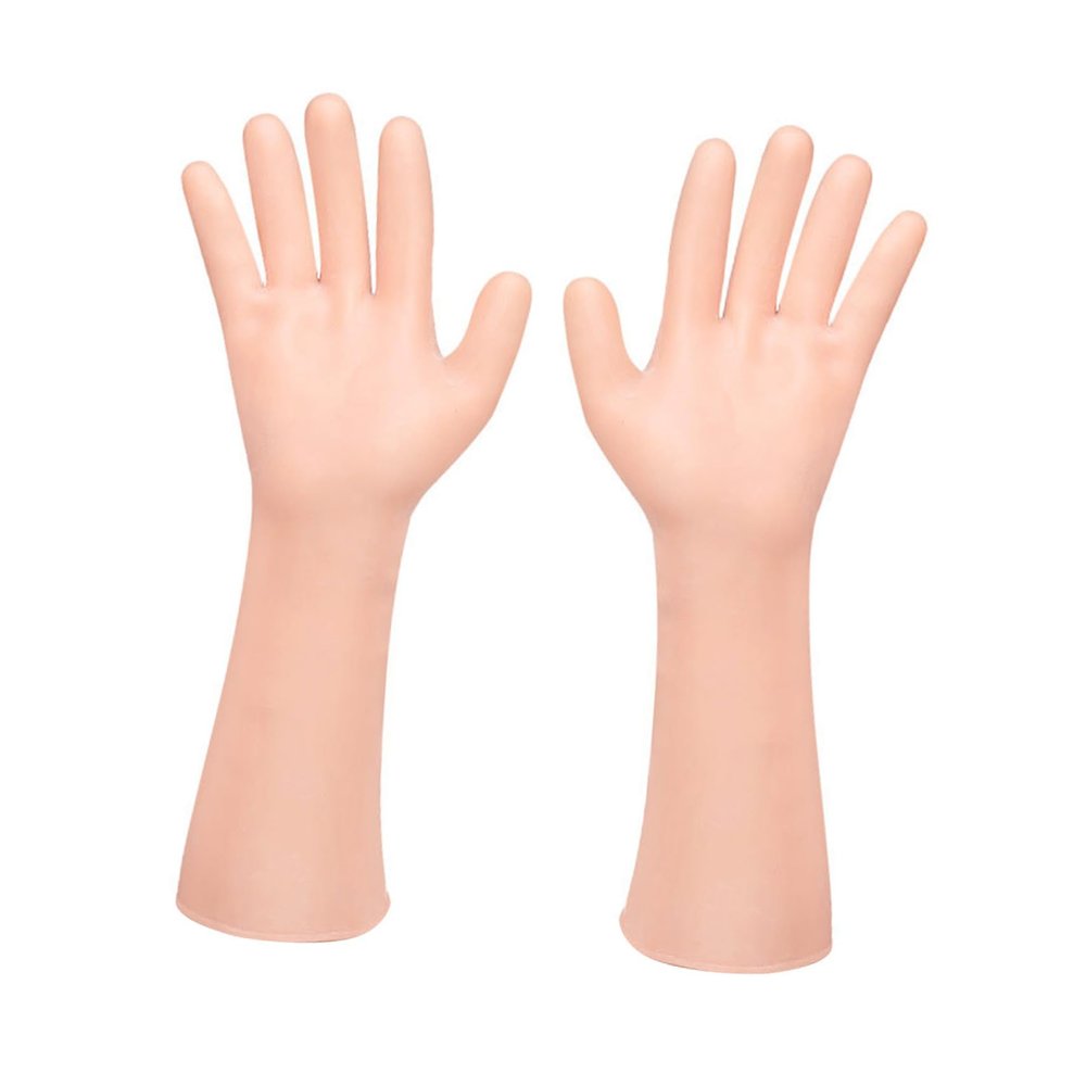 Long Moisturizing Gloves for Women, 1 Pair, Sebs Khaki