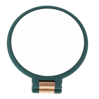 15x Double-Sided Foldable Makeup Mirror, Green