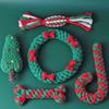 Yzdysg 5-Piece Christmas Dog Chew Rope Toy Set for Puppies view 3