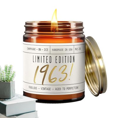 Happy Birthday Soy Scented Candle, 9 oz, Autumn Candle in Glass Jar