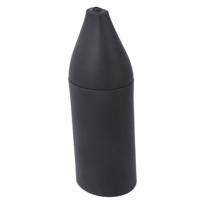 PAMINGONO Black Silicone Travel Bottle with Squeeze Dispenser, Refillable