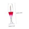 Plastic Lip Gloss Bottles for Travel, Red Bottles view 2