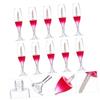 Plastic Lip Gloss Bottles for Travel, Red Bottles view 4