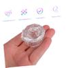 HAPINARY Portable Glass Crystal Nail Dappen Dishes, 2-Piece Set with Lids view 2