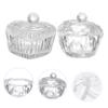 HAPINARY Portable Glass Crystal Nail Dappen Dishes, 2-Piece Set with Lids view 3