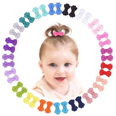 choicbaby 40-Piece Mini Snap Hair Clips for Girls, 3 cm