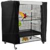 Daaxing Washable Bird Cage Cover for Large Cages, Adjustable Front Flaps, Blackout, Breathable, 89 x 64 x 120 cm view 1