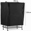 Daaxing Washable Bird Cage Cover for Large Cages, Adjustable Front Flaps, Blackout, Breathable, 89 x 64 x 120 cm view 2