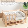 XZZHSM Cat Bed, Elevated Kennel Bed with Guardrail and Solid Wood Board, Non-Slip Indoor Dog House, Waterproof and Easy to Clean, Small/Medium/Large Dog Cot view 3