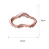 Metal Cloud Claw Hair Clip with Pearl Detail, Pink view 2