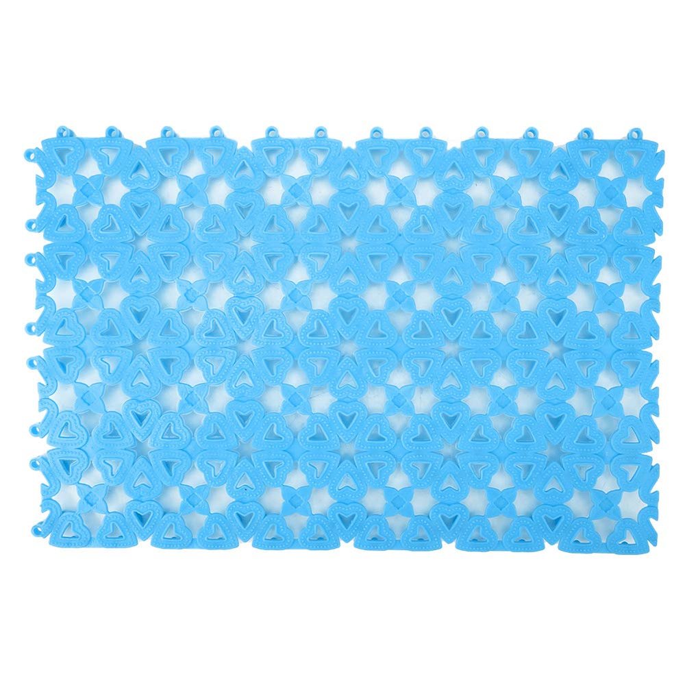 plplaaoo Pet Mat, Easy to Clean, Anti-Slip Design, for Pet Cages, Bathroom, Floor, Green (Blue)