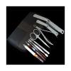 9-Piece Nail Clipper and Manicure Set with Leather Travel Case view 1