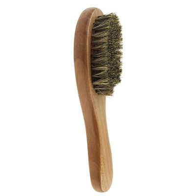 2-Pack Beard Brushes for Men with Wooden Handles and Bristles