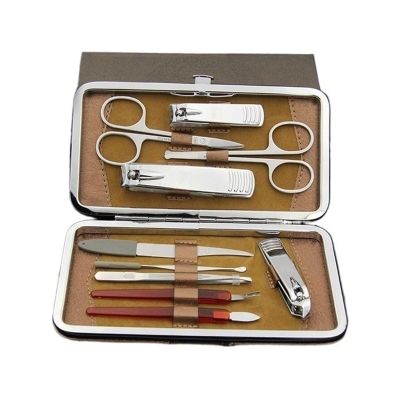 10-Piece Stainless Steel Manicure and Pedicure Set with Travel Case