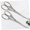 2-Piece Stainless Steel Eyebrow Scissors with Pointed Tips for Precise Trimming view 2