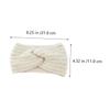 4-Piece Wide Woven Wool Yarn Headbands for Women view 2