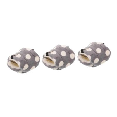 BUGUUYO 3-Piece Parrot Pet Hammock, Chinchilla Bed, Hamster, Gray