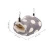 BUGUUYO 3-Piece Parrot Pet Hammock, Chinchilla Bed, Hamster, Gray view 2