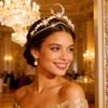 Fashband Moon Crown Headband, Gold Star Bridal Headpiece view 3