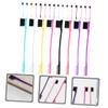 24-Piece Eyebrow Brush and Comb Set with ABS Handles and Nylon Bristles view 2