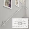Adjustable Handrail Support Set for Seniors, Outdoor Stair Safety Rail, 1–3 m, 200 kg Capacity view 2