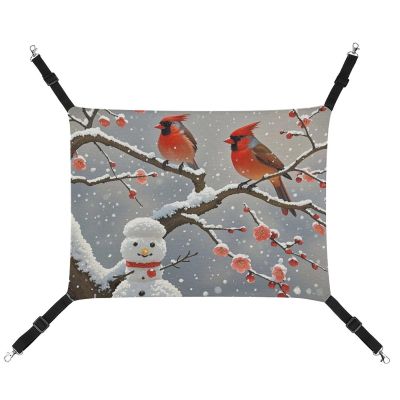 JTKLQBN Winter Hanging Pet Hammock, Plum Blossom Print, 42