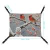JTKLQBN Winter Hanging Pet Hammock, Plum Blossom Print, 42 view 2