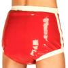 TUNAYI Red and White Latex Diaper Cover with Stripes on Both Sides, Rubber Boxer Shorts, Yellow with White, Women's L view 2