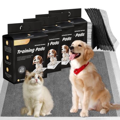 Nanipets Dog Training Pads, Super-Absorbent Charcoal Pee Pads, 60 x 60 cm, 160 Count