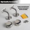 Transparent Acrylic Indoor Stair Handrail with Silver Brackets, 6.5–6.8 m view 3