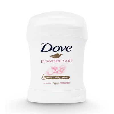 Dove Powder Soft Women's Antiperspirant Deodorant Cream Stick, 48-Hour Sweat Protection, 50 ml