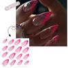 24 Short Almond French Tip Press-On Nails view 2