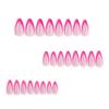 24 Short Almond French Tip Press-On Nails view 3