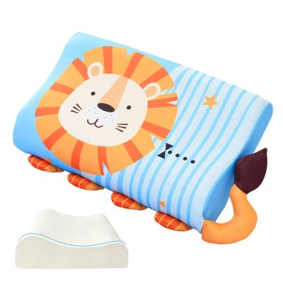 Toddler Pillow, Flat Cotton Pillow for Toddler Beds and Travel