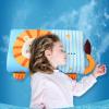 Toddler Pillow, Flat Cotton Pillow for Toddler Beds and Travel view 2