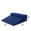 Foldable Triangular Bed Wedge Pillow with Removable Washable Cover view 2