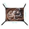 LMNGH Hanging Cat Hammock, Breathable Resting Bed, Adjustable Octopus Carving, Printed Pet Hammock view 2