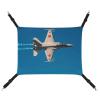 LMNGH Hanging Cat Hammock with Airplane Jet Print view 1