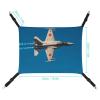LMNGH Hanging Cat Hammock with Airplane Jet Print view 2