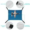 LMNGH Hanging Cat Hammock with Airplane Jet Print view 3