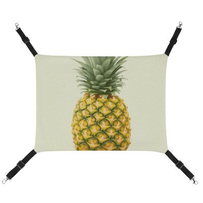 LMNGH Adjustable Hanging Cat Hammock, Fresh Pineapple Print
