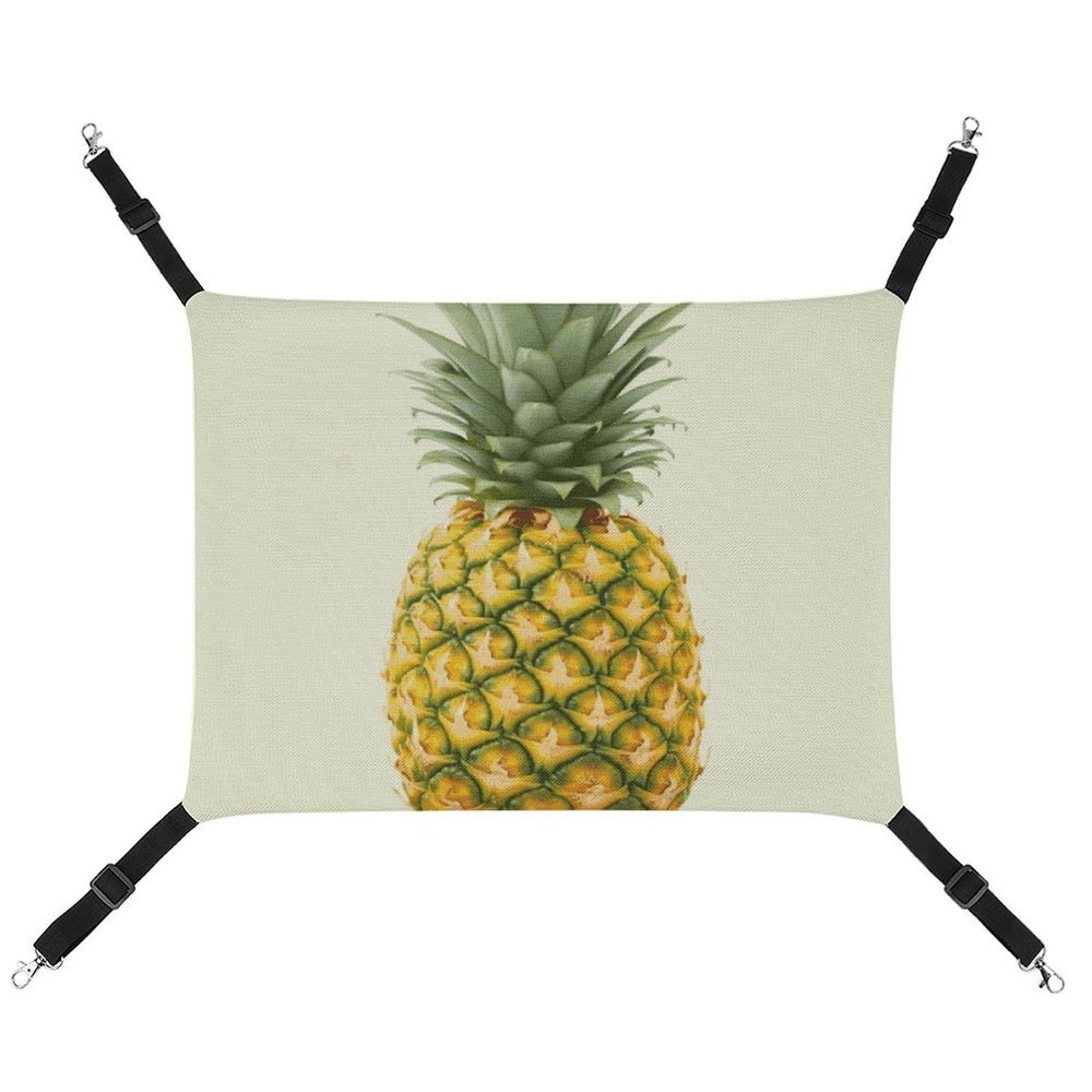 LMNGH Adjustable Hanging Cat Hammock, Fresh Pineapple Print