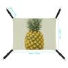 LMNGH Adjustable Hanging Cat Hammock, Fresh Pineapple Print view 2